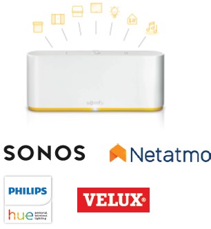 Applicable avec plus de 200 produits Somfy et marques de Smart Home.